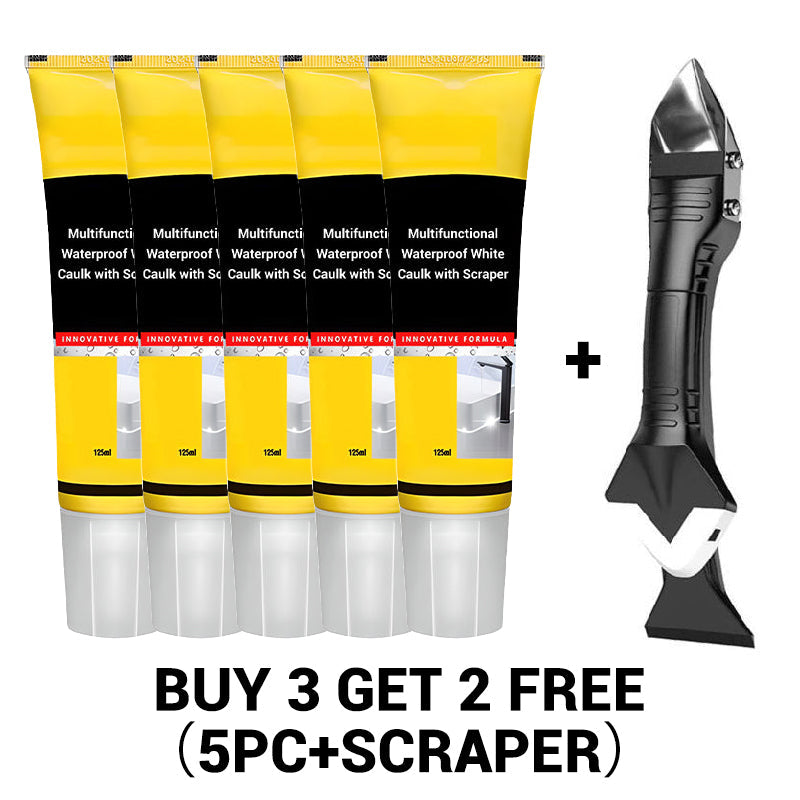 🔥HOT SALE 50% OFF🎁Multifunctional Waterproof White Caulk with Scraper