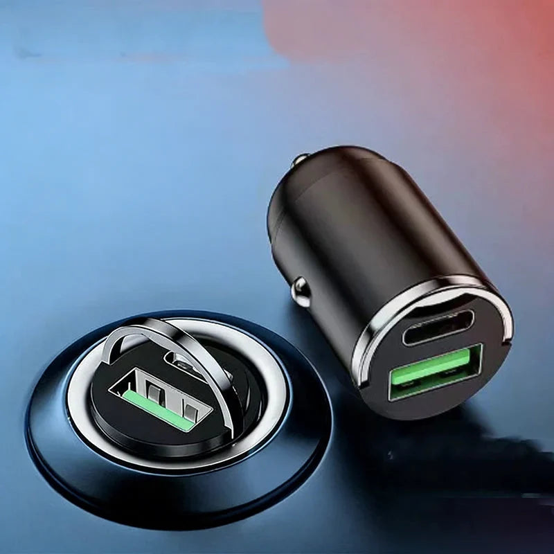 🔥Ultra-fast car charger – Dual-port PD & QC fast charging | 50% off – Save more when you buy more