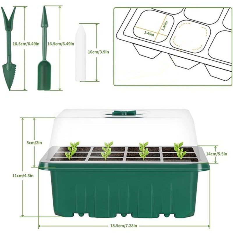 ⏰Limited offer 49% discount🔥Seed Starter Trays with Grow Light