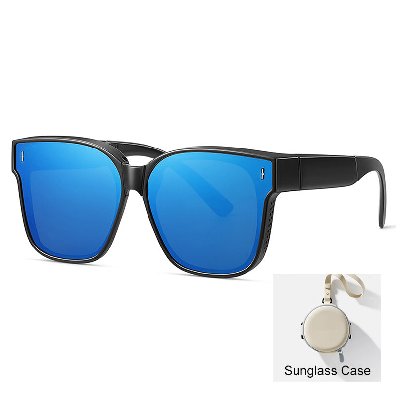 Compact Foldable Over-Glasses Sunglasses