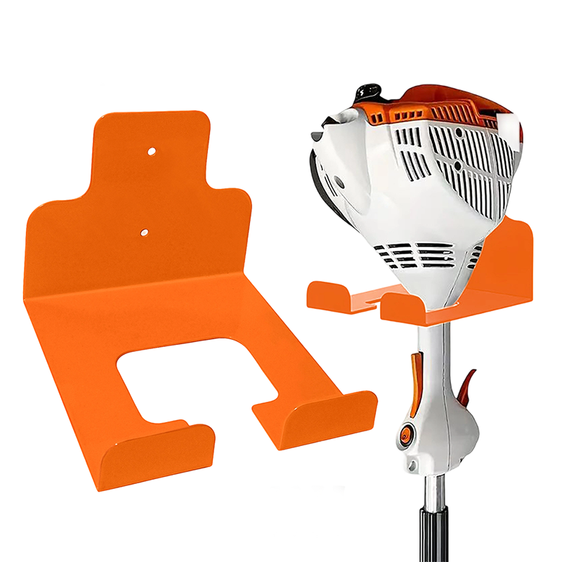 Wall-Mounted Metal Storage Rack for Grass Trimmer