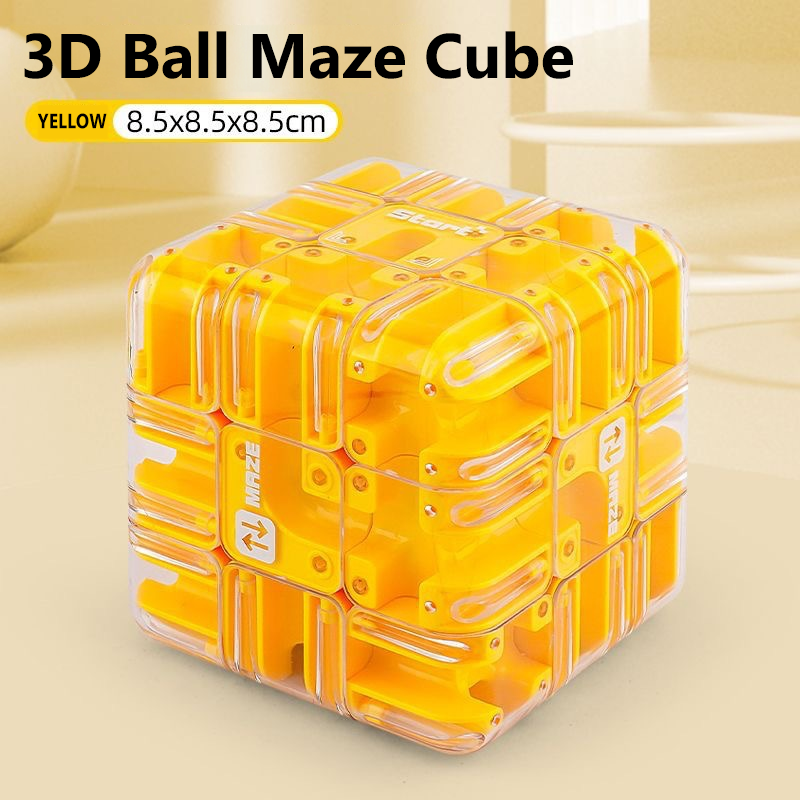 🎁🧩Large Labyrinth 3D Puzzle Maze Cube - Engaging Brain Teaser Toy