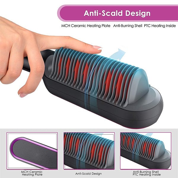 ✨Last Day Special Price!💥Negative Ion Hair Straightener Styling Comb💇‍♀