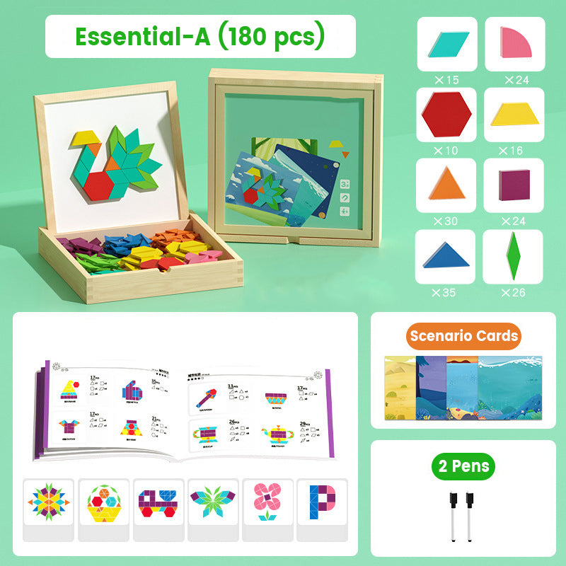 Creative Magnetic Geometric Puzzle Blocks Set
