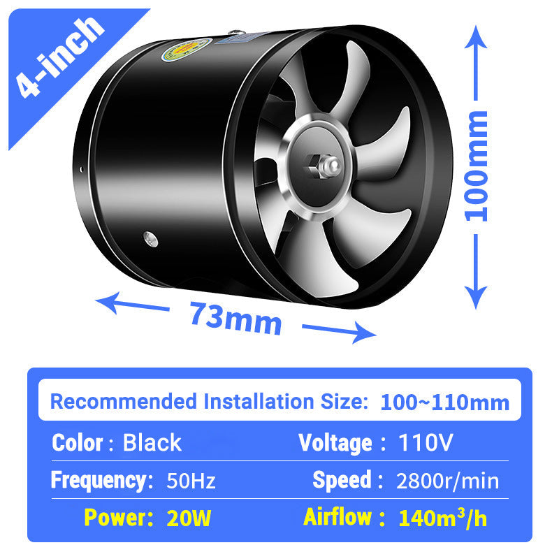 💨 50% OFF! Pousbo® Super Suction Mute Exhaust Fan – Powerful airflow, ultra-quiet (<30dB)🛡️✨