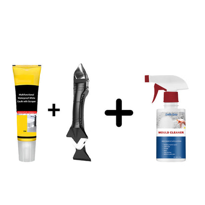 🔥HOT SALE 50% OFF🎁Multifunctional Waterproof White Caulk with Scraper