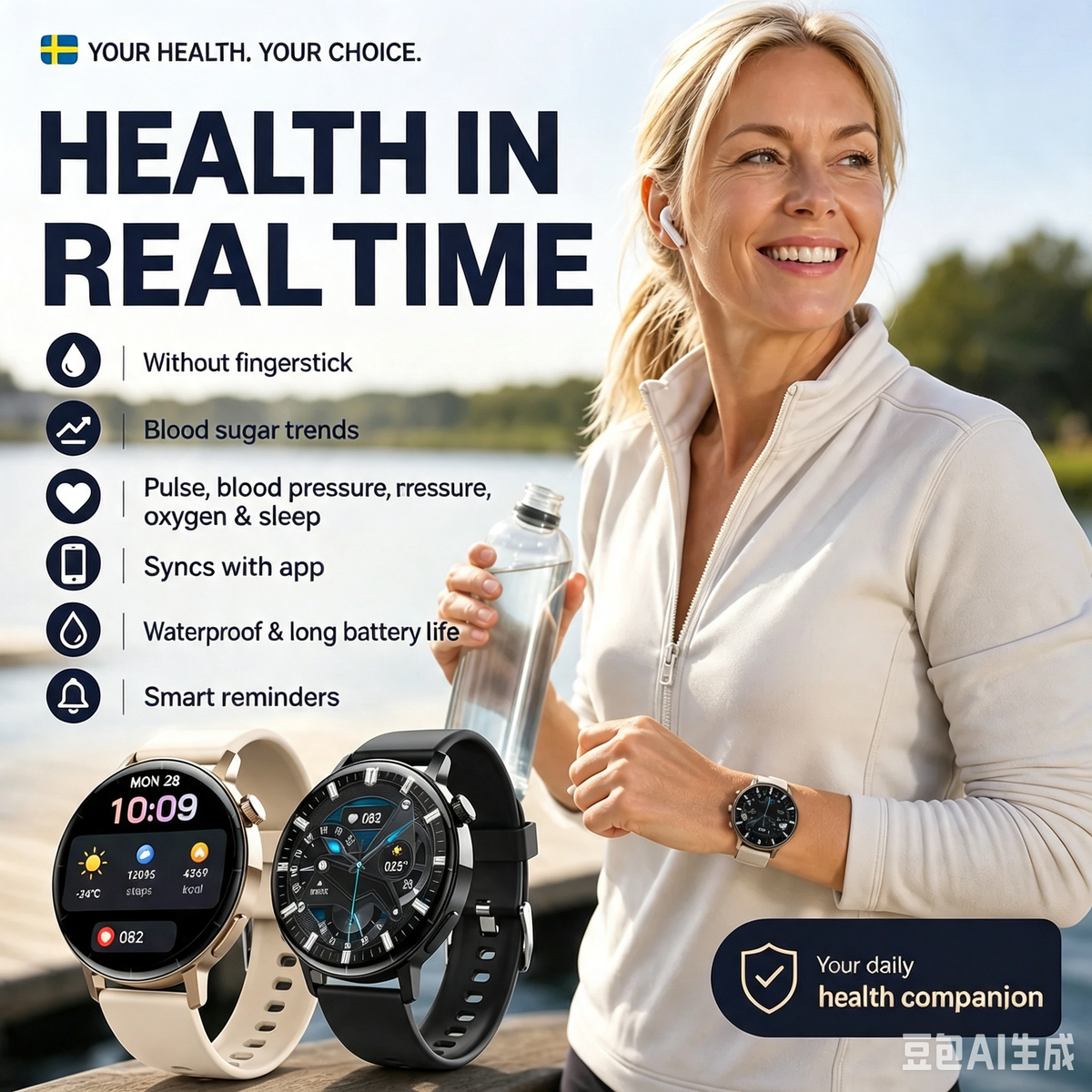 🔥50% OFF LIMITED TIME | Multi-Function Bluetooth Smart Watch ✅ 24/7 Full Health Monitoring