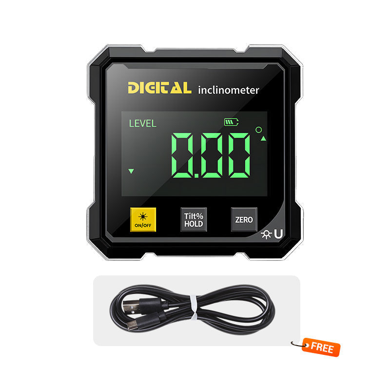 🔥4-Side Magnetic Digital Angle Gauge with Laser
