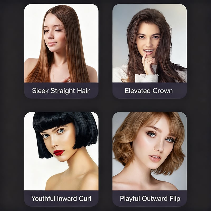 🎄Christmas Sale 57% OFF🔥2-in-1 Straightening & Cordless Hair Straightener with LED Display