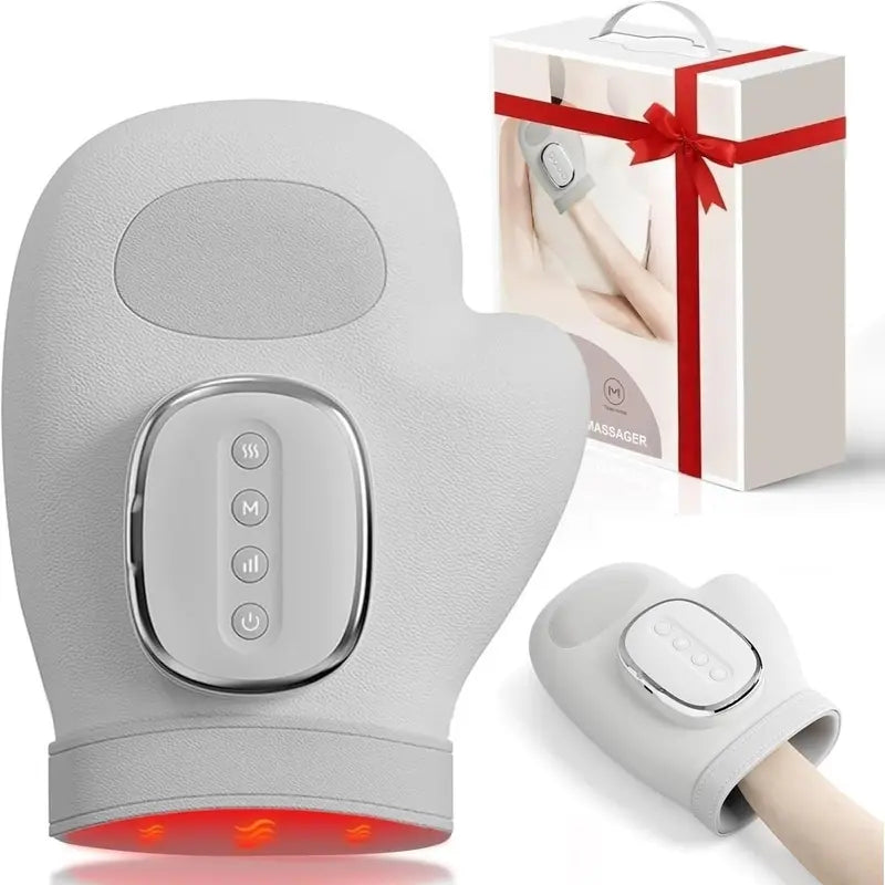 Smart Hand Massager with Heat Function – Air Pressure & Finger Zone Massage for Hands & Wrists ✋🔥