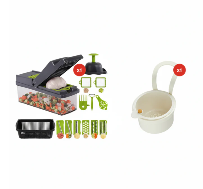 🎁 MOTHER’S DAY SALE 50% OFF!!! 🧑‍🍳Multi-Knife™ | Multi-function vegetable cutter | 16-piece set🥗