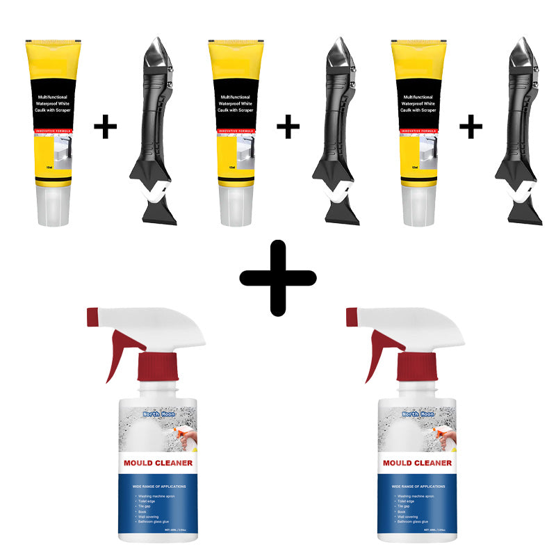 🔥HOT SALE 50% OFF🎁Multifunctional Waterproof White Caulk with Scraper
