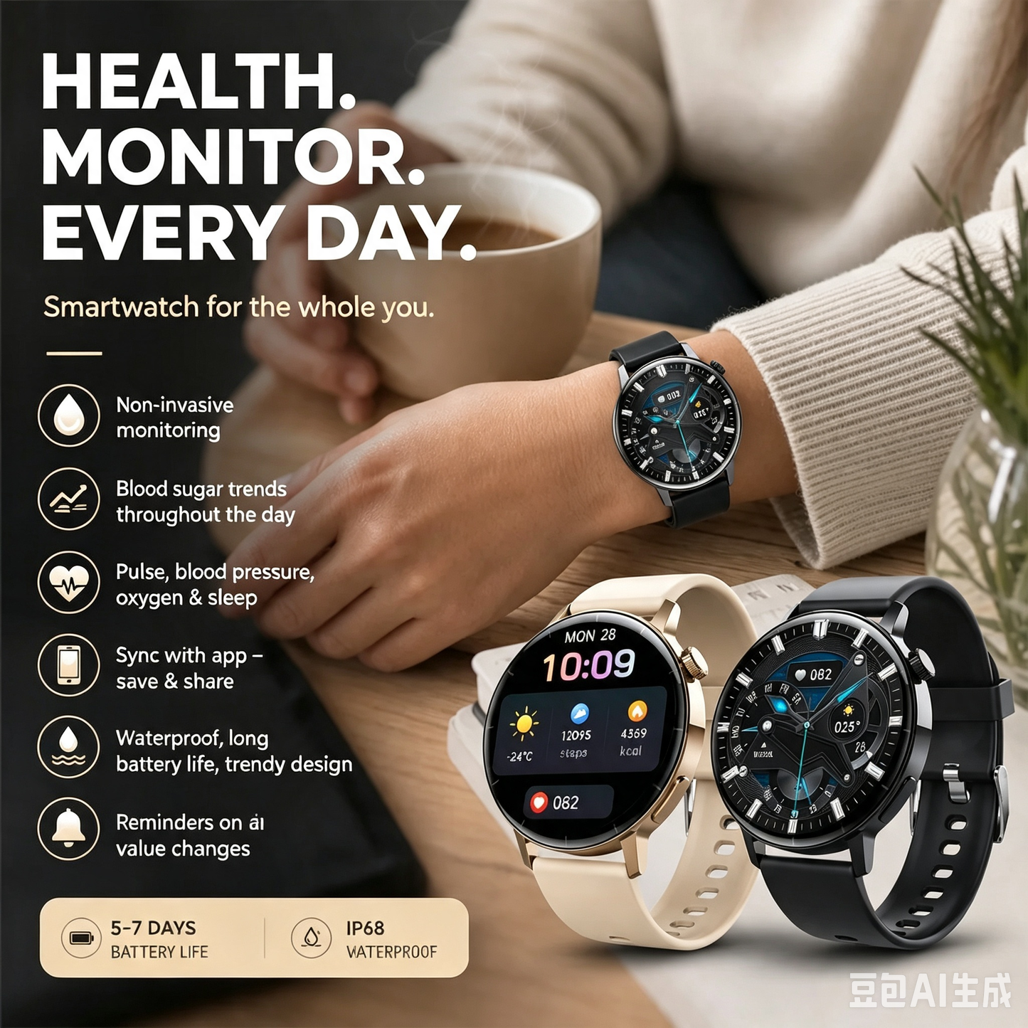 🔥50% OFF LIMITED TIME | Multi-Function Bluetooth Smart Watch ✅ 24/7 Full Health Monitoring