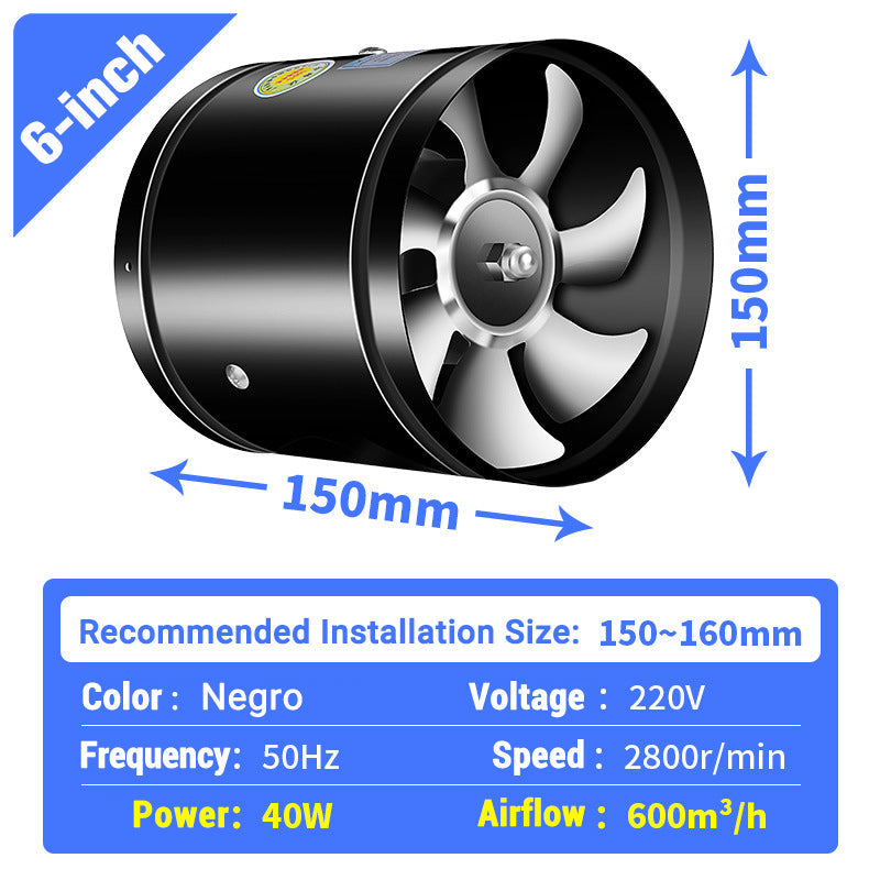 💨 50% OFF! Pousbo® Super Suction Mute Exhaust Fan – Powerful airflow, ultra-quiet (<30dB)🛡️✨