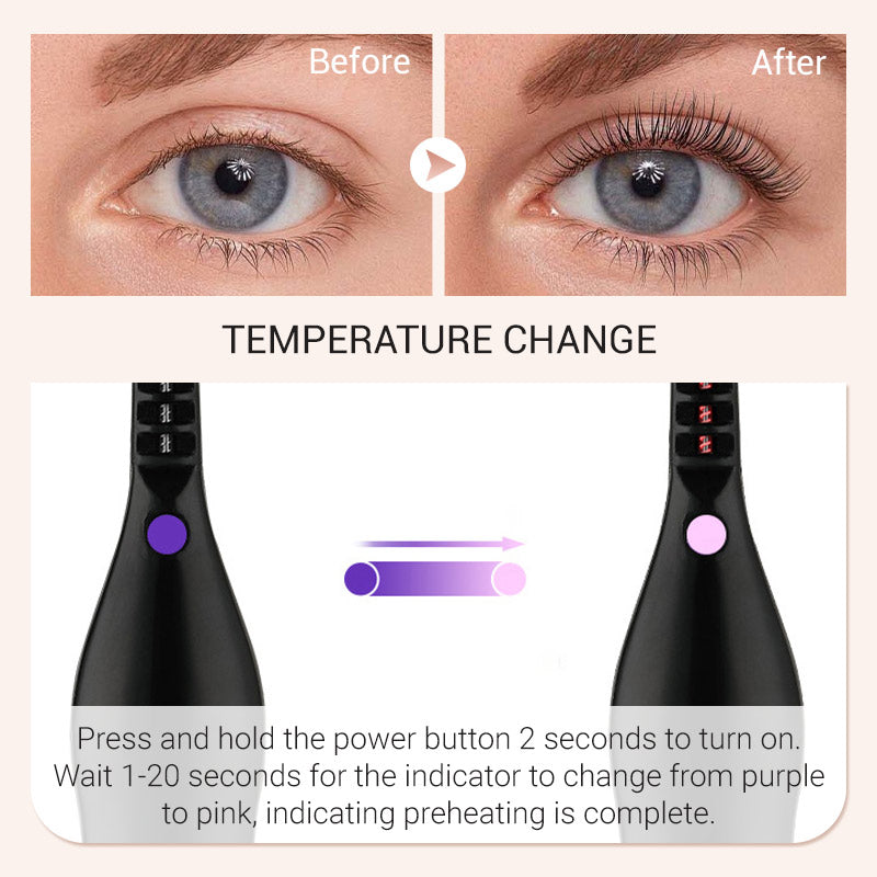 🔥Last-day sale: 50% off🔥Heated Eyelash Curler for Long lasting Natural Curling