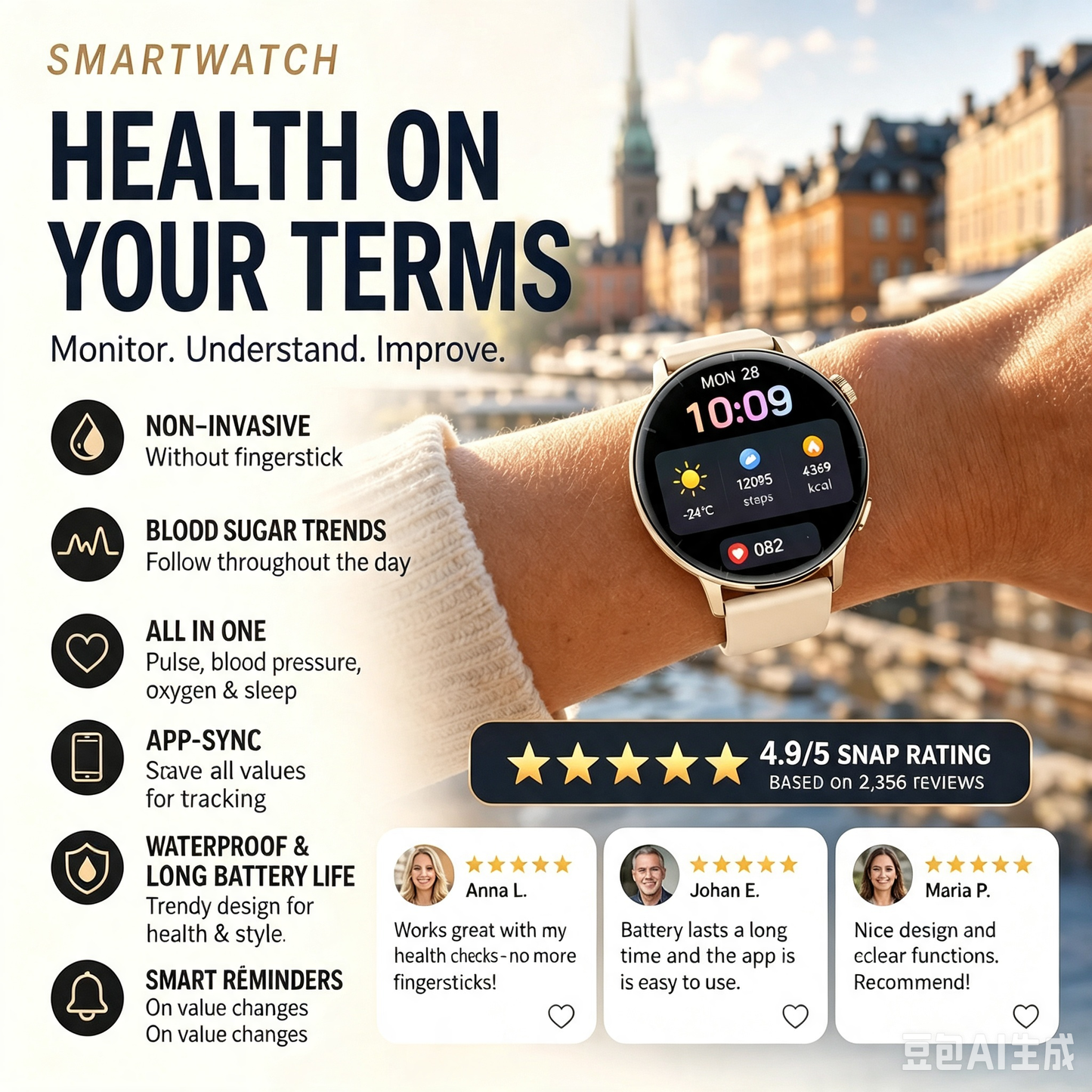 🔥50% OFF LIMITED TIME | Multi-Function Bluetooth Smart Watch ✅ 24/7 Full Health Monitoring