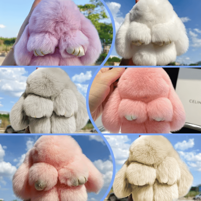 🏆LIMITED TIME SPECIAL SALE 50% OFF🐰Handmade Soft Bunny PomPom Charms