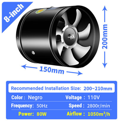 💨 50% OFF! Pousbo® Super Suction Mute Exhaust Fan – Powerful airflow, ultra-quiet (<30dB)🛡️✨