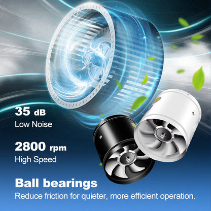 💨 50% OFF! Pousbo® Super Suction Mute Exhaust Fan – Powerful airflow, ultra-quiet (<30dB)🛡️✨