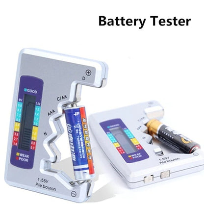 Last day📢📢50% off! ✨ Universal Battery Tester – Checks AA, AAA, 9V, Button & More Batteries in 3 Seconds! Compact, Accurate🔋⏱️