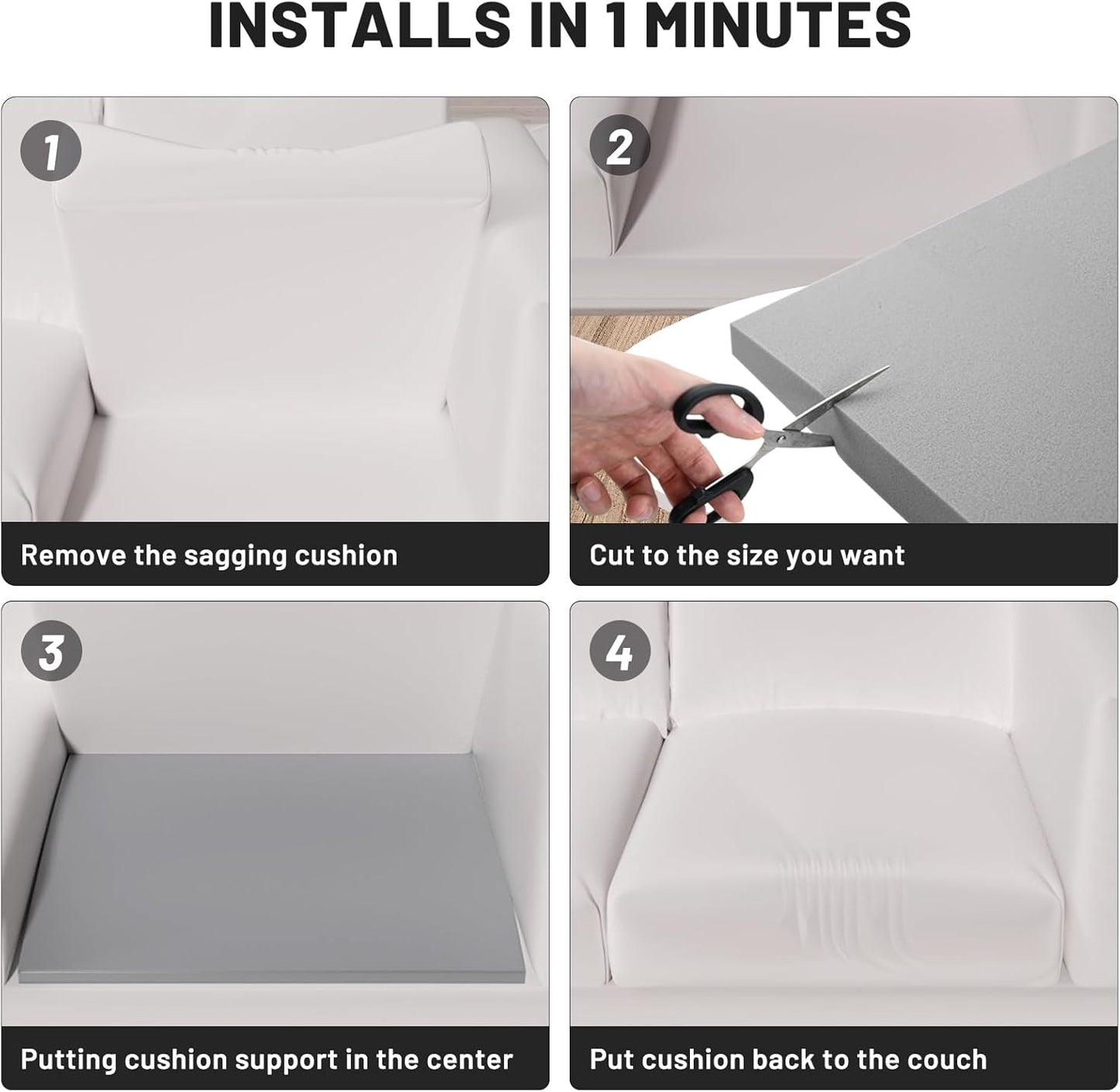 🔥🛋️Couch Cushion Support For Sagging Seat