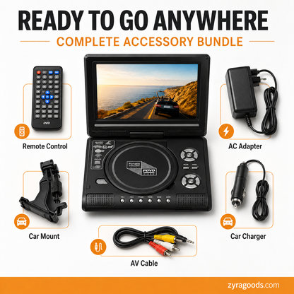 🔥2026 New Upgrade ＆ Hot Sale🔥 7.8" HD Portable DVD/EVD Player📺