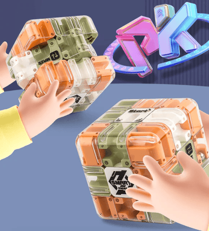 🎁🧩Large Labyrinth 3D Puzzle Maze Cube - Engaging Brain Teaser Toy