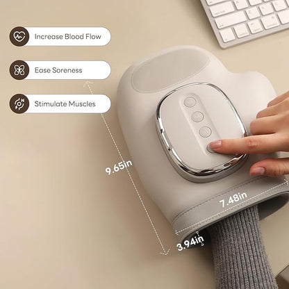 Smart Hand Massager with Heat Function – Air Pressure & Finger Zone Massage for Hands & Wrists ✋🔥