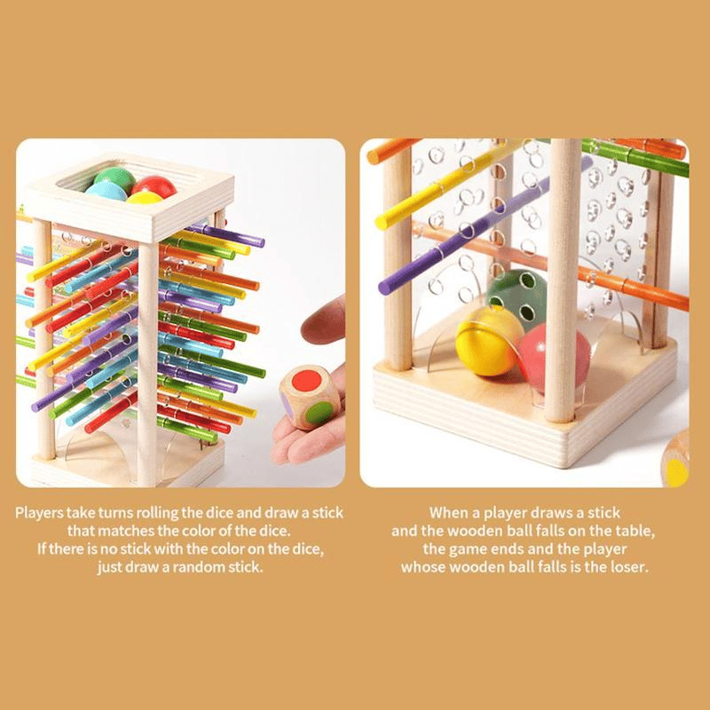 ⭐Wooden Peg Game With Balls for Children🎁