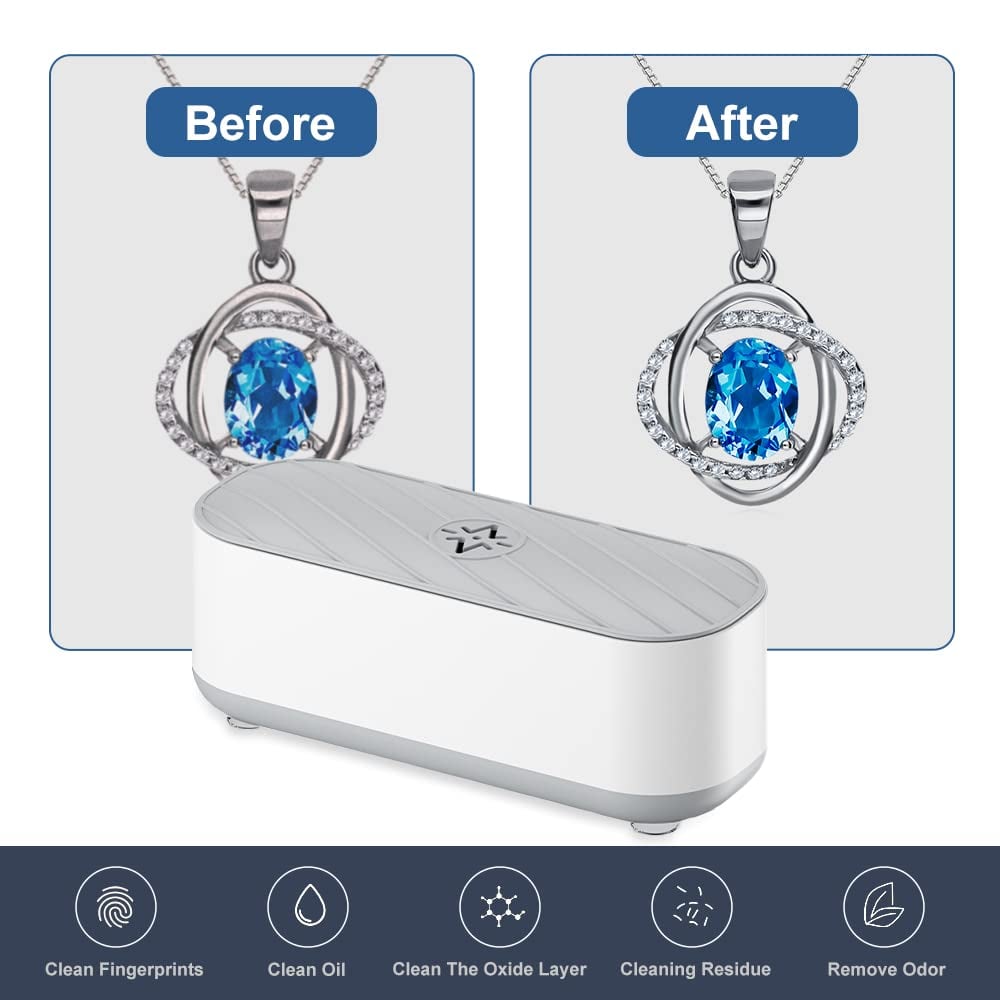 🔥Hot Products🔥Portable ultrasonic jewelry cleaner suitable for all jewelry and eyeglasses💎