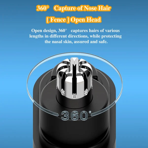 ⚡ LIMITED-TIME 50% OFF! Rechargeable Electric Nose Hair Trimmer, Portable Safe Round Head Mens Grooming Tool
