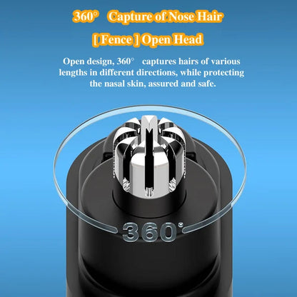 ⚡ LIMITED-TIME 50% OFF! Rechargeable Electric Nose Hair Trimmer, Portable Safe Round Head Mens Grooming Tool