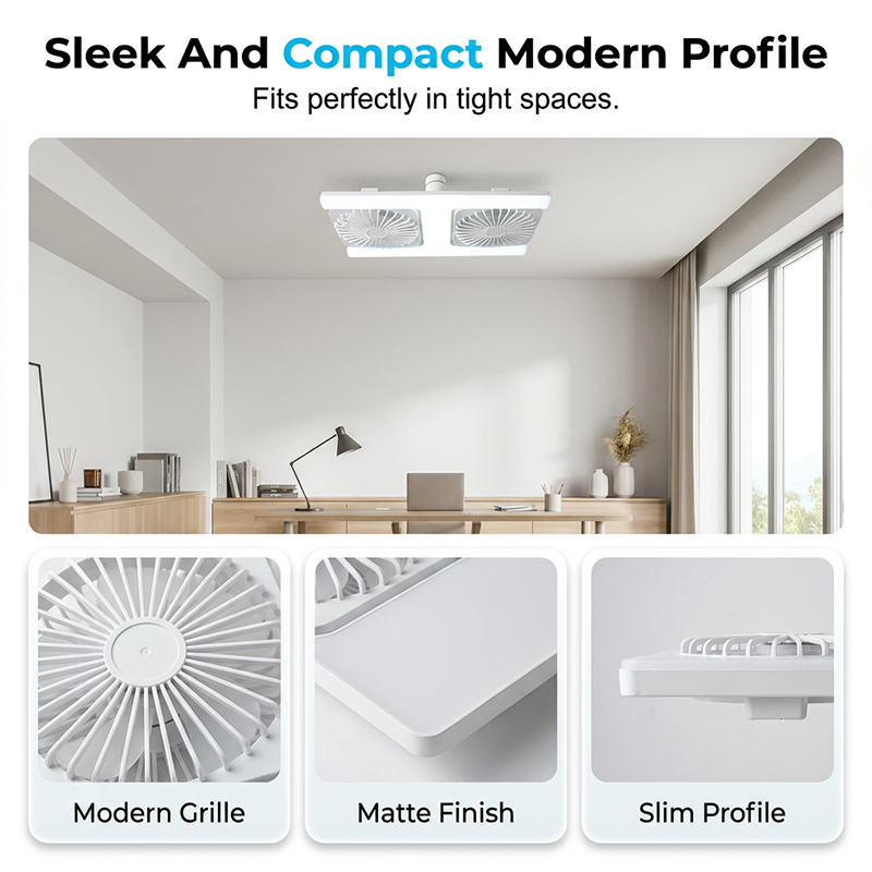 📢📢50% OFF !! ⏰ 2-in-1 LED Ceiling Fan Light – Dual Cooling, Ultra Bright, Tool-Free Install 🌀