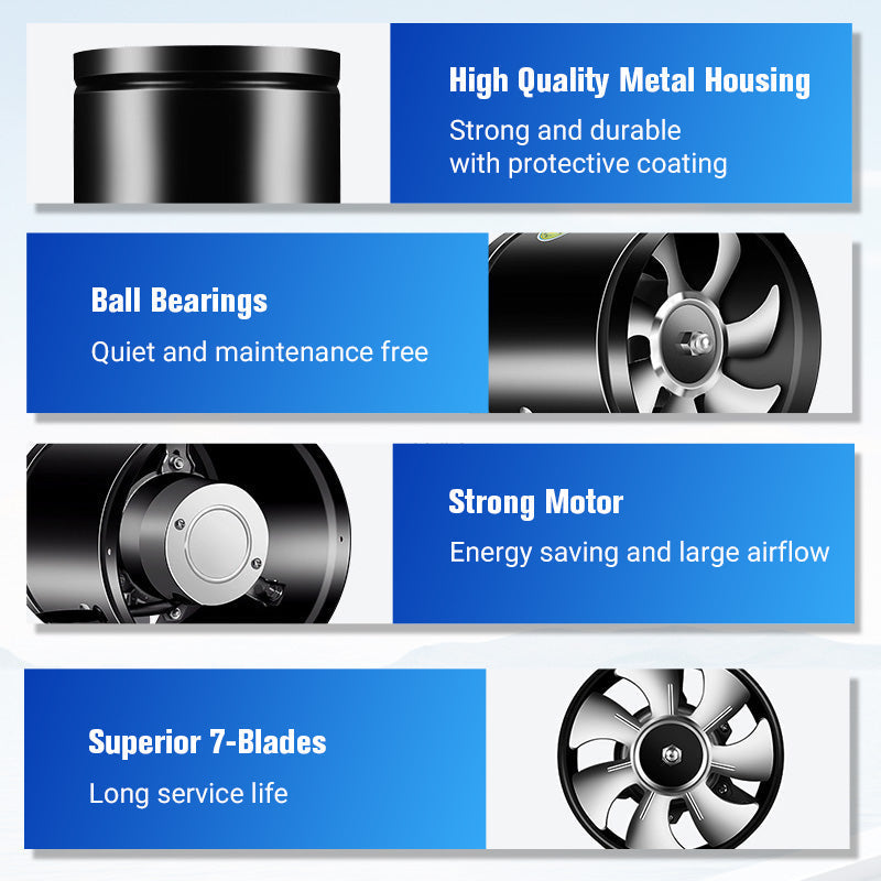 💨 50% OFF! Pousbo® Super Suction Mute Exhaust Fan – Powerful airflow, ultra-quiet (<30dB)🛡️✨