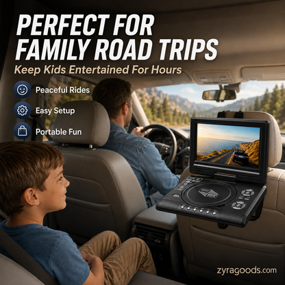 🔥2026 New Upgrade ＆ Hot Sale🔥 7.8" HD Portable DVD/EVD Player📺