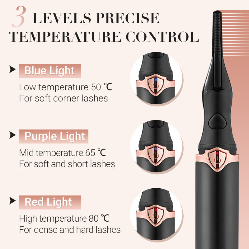 🔥Last-day sale: 50% off🔥Heated Eyelash Curler for Long lasting Natural Curling