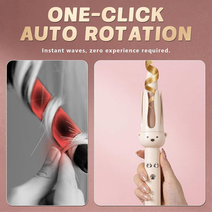 🔥28mm Negative Ion Fully Automatic Curling Iron—Create Perfect French Curls