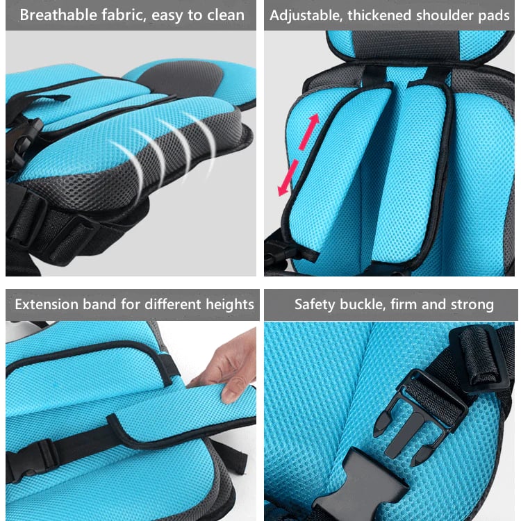 🔥Child car seat Simple portable car seat belt