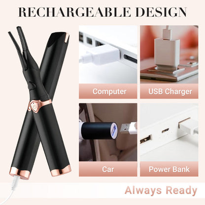 🔥Last-day sale: 50% off🔥Heated Eyelash Curler for Long lasting Natural Curling