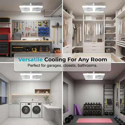 📢📢50% OFF !! ⏰ 2-in-1 LED Ceiling Fan Light – Dual Cooling, Ultra Bright, Tool-Free Install 🌀