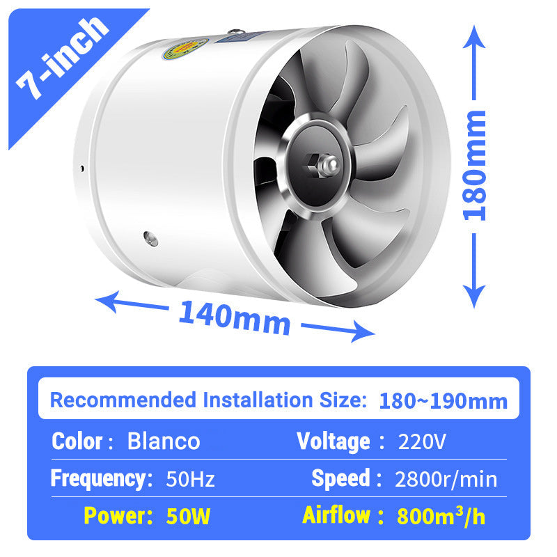 💨 50% OFF! Pousbo® Super Suction Mute Exhaust Fan – Powerful airflow, ultra-quiet (<30dB)🛡️✨