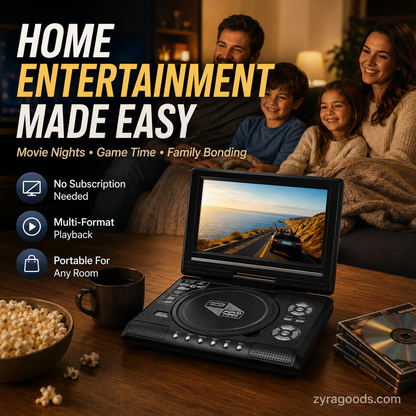 🔥2026 New Upgrade ＆ Hot Sale🔥 7.8" HD Portable DVD/EVD Player📺