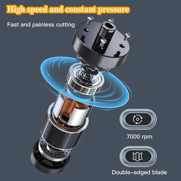 ⚡ LIMITED-TIME 50% OFF! Rechargeable Electric Nose Hair Trimmer, Portable Safe Round Head Mens Grooming Tool