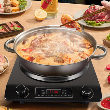 ⚡3500-watt Induction Hob, 10 Temperature Settings