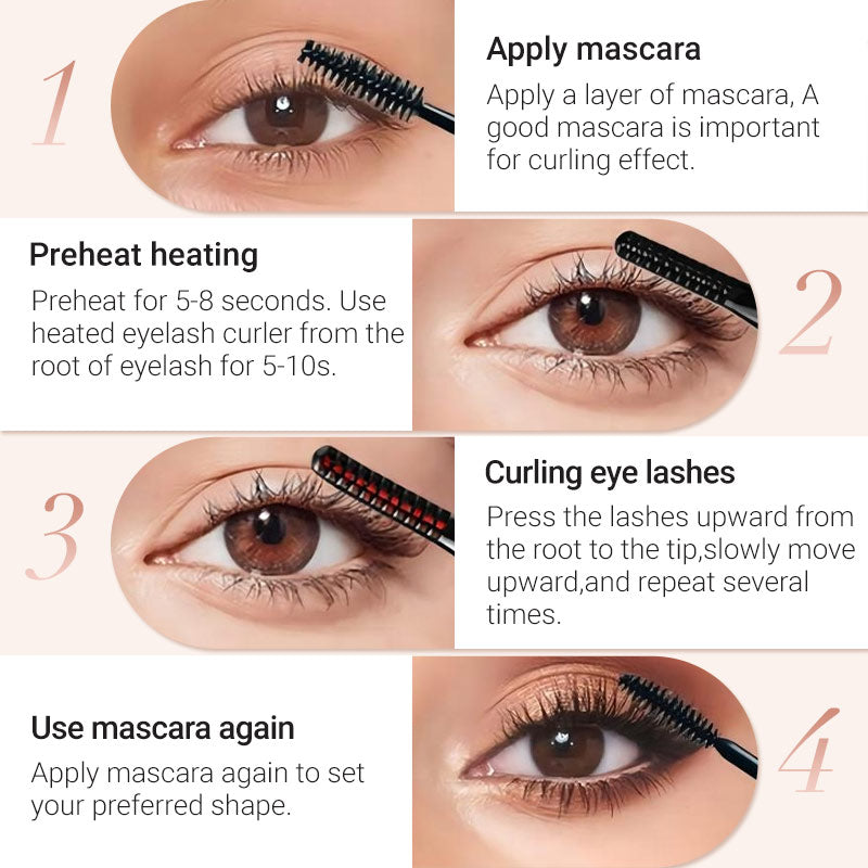 🔥Last-day sale: 50% off🔥Heated Eyelash Curler for Long lasting Natural Curling