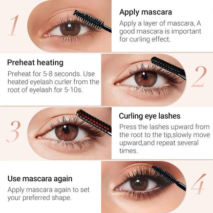 🔥Last-day sale: 50% off🔥Heated Eyelash Curler for Long lasting Natural Curling
