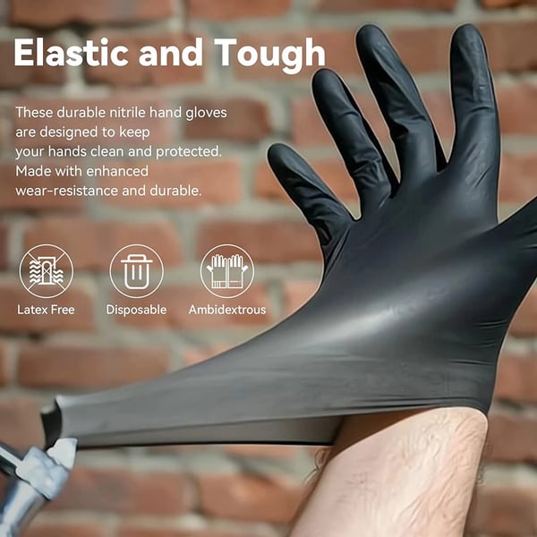 💯Disposable Nitrile Non-Slip Anti-Scratch Gloves