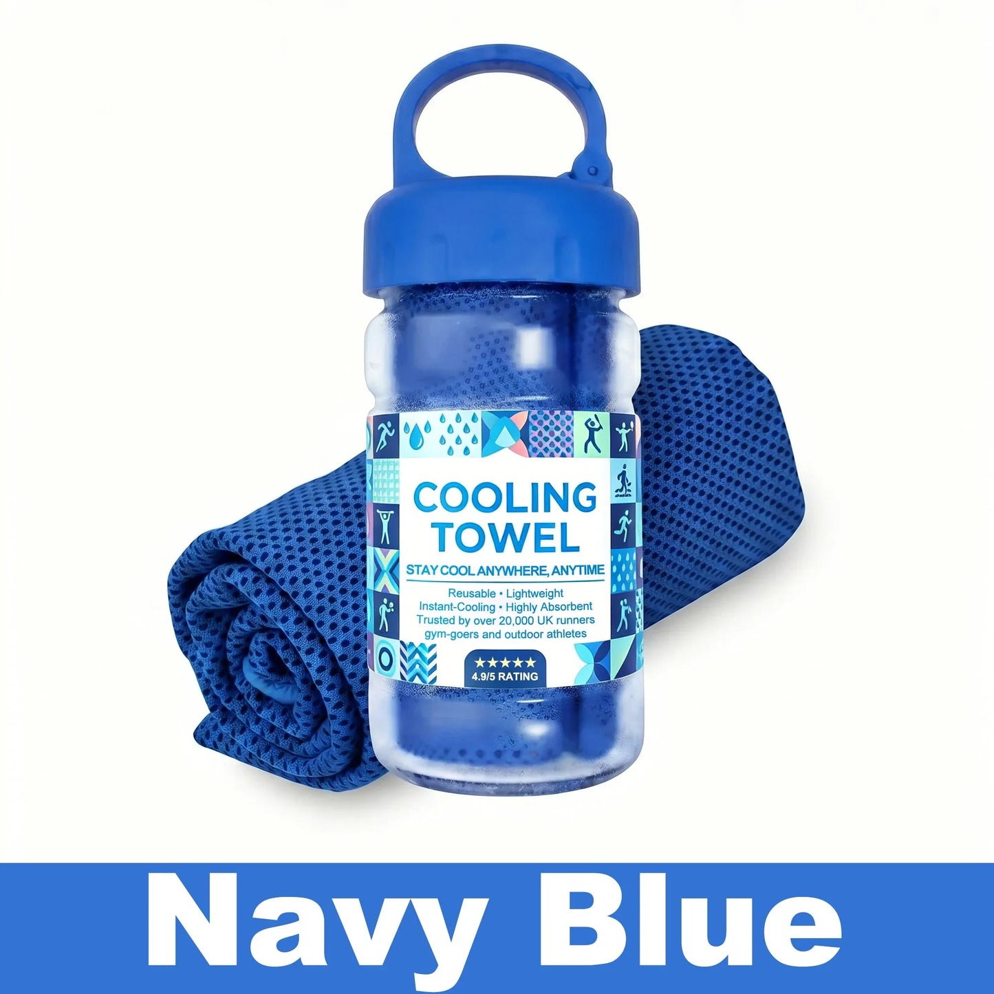⏰50% OFF-Buy 1 Get 1 Free❄💦Cold Sweat Towel You Can Use Anywhere, Anytime! Reusable Soft Absorbent Cooling Portable