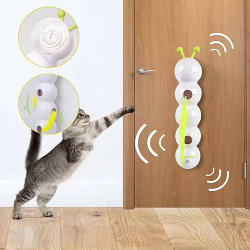 🎁🥳2025 Hot Sale!🐛Interactive Electric Caterpillar Cat Toy