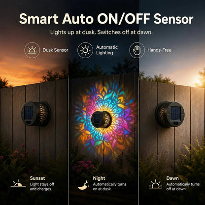💡💓Surprise Price🔥Solar-Powered Mandala Projector Light🎁🏠